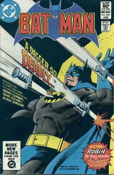 Batman #343 (1980) cover art