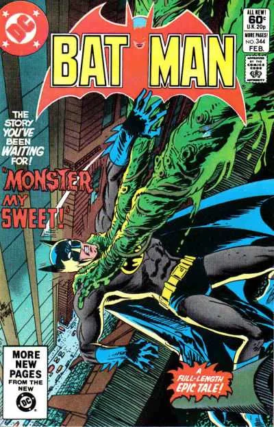 Batman #344 (1980) cover art