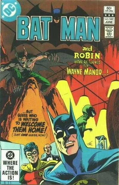 Batman #348 (1980) cover art
