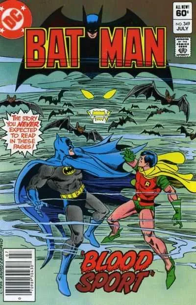 Batman #349 (1980) cover art