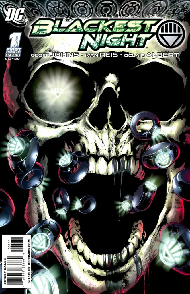 Blackest Night #1 (2009) cover art
