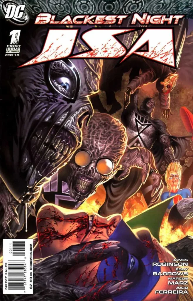 Blackest Night: JSA #1 (2009) cover art