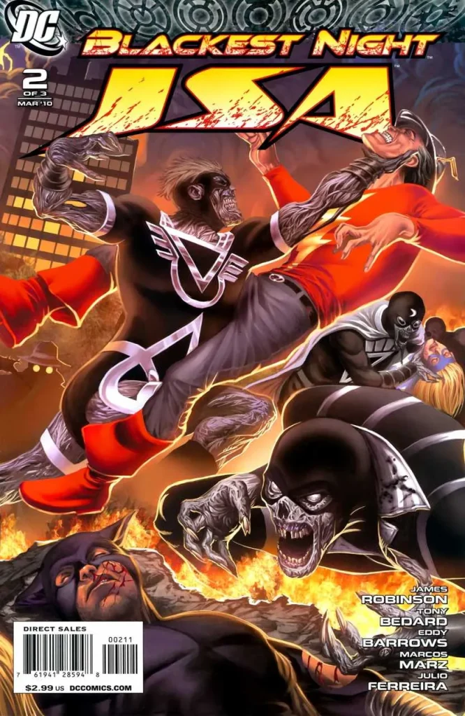 Blackest Night: JSA #2 (2009) cover art