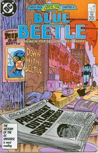 Blue Beetle #9 (1986) cover art