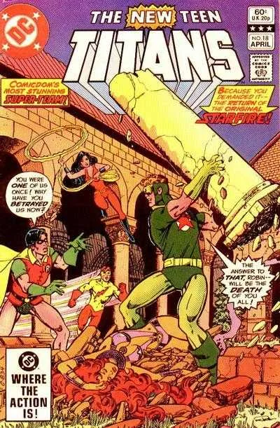 The New Teen Titans #18 (1980) cover art
