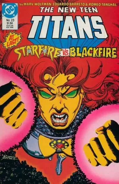 The New Teen Titans #23 (1984) cover art
