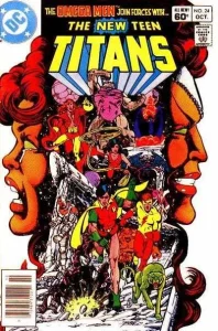 The New Teen Titans #24 (1980) cover art