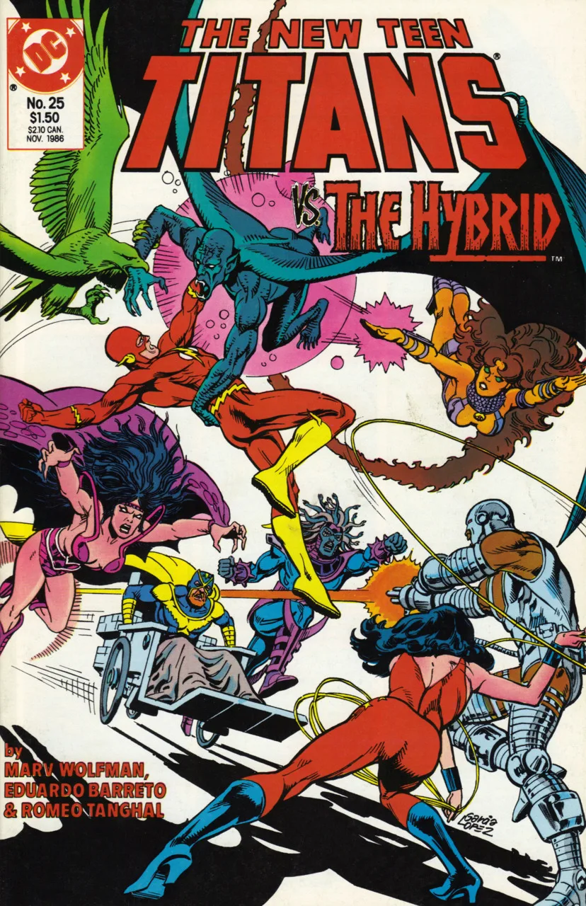 The New Teen Titans #25 (1984) cover art