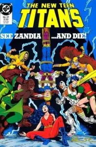The New Teen Titans #27 (1984) cover art
