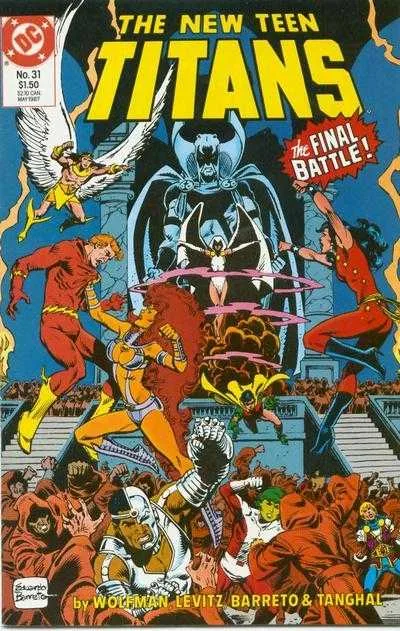 The New Teen Titans #31 (1984) cover art