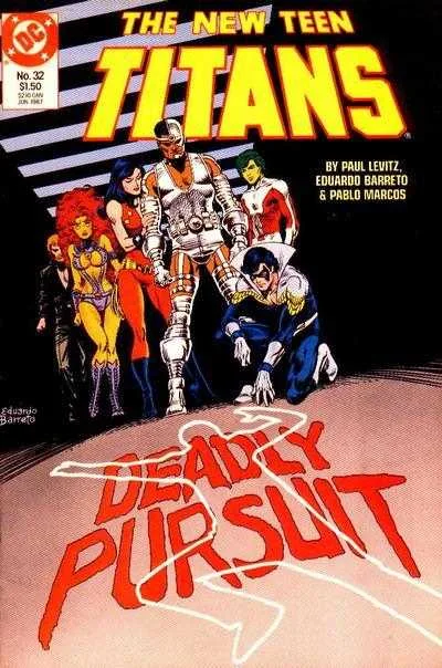 The New Teen Titans #32 (1984) cover art