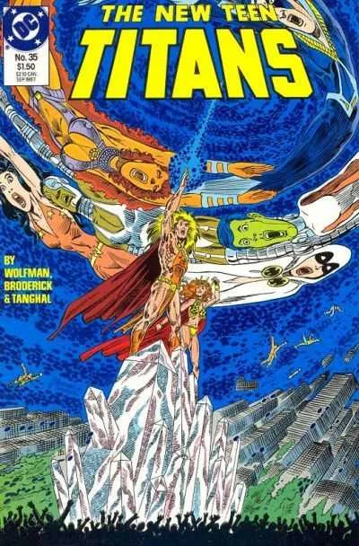 The New Teen Titans #35 (1984) cover art