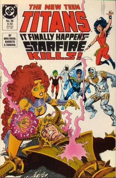 The New Teen Titans #36 (1984) cover art
