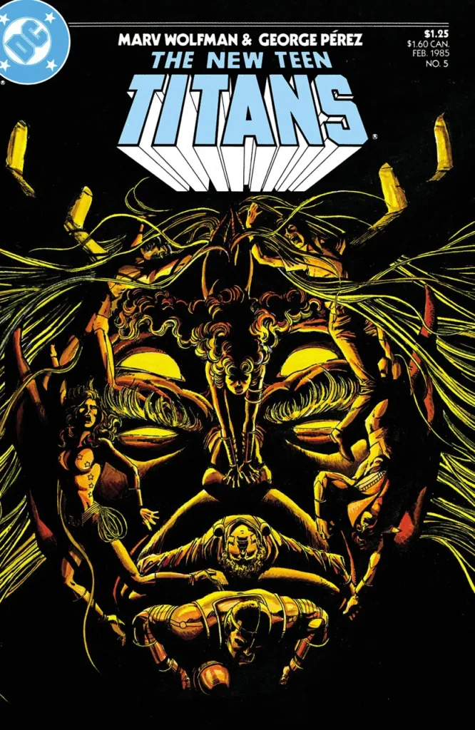 The New Teen Titans #5 (1984) cover art