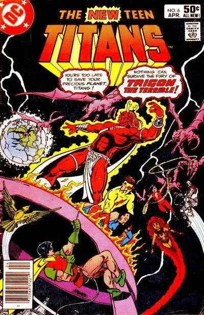 The New Teen Titans #6 (1980) cover art