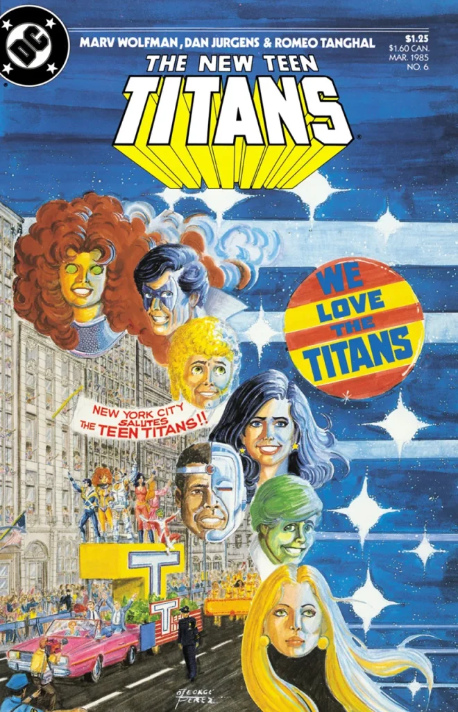 The New Teen Titans #6 (1984) cover art