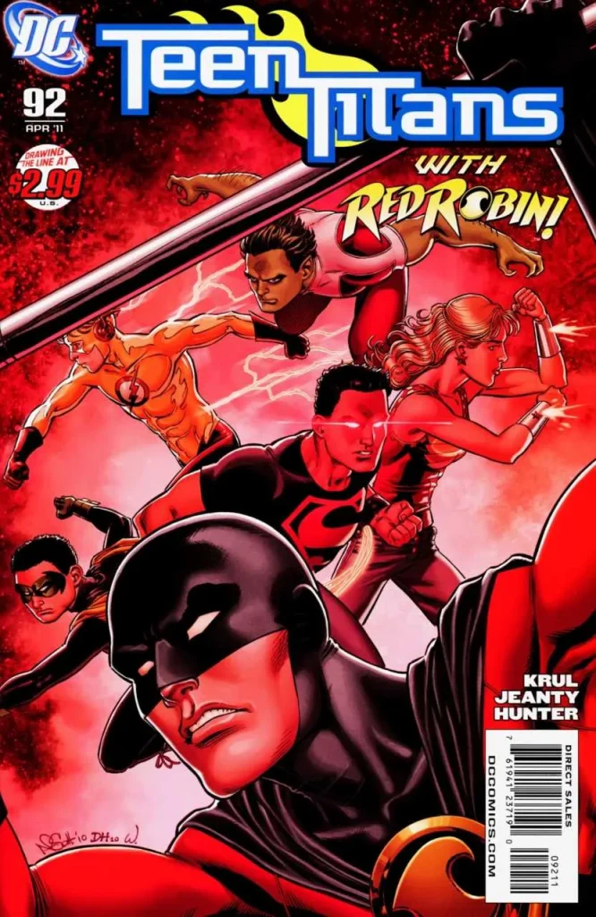 The New Teen Titans #92 (1984) cover art